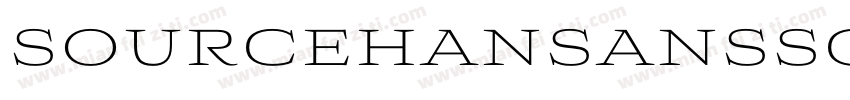 sourcehansansscvf li字体转换